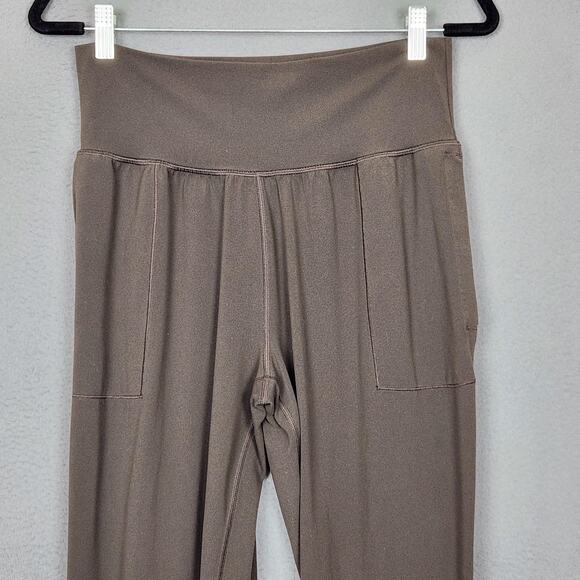 Athleta Pants Womens Medium Brown Salutation Jogger High Rise Cuffed Pockets - Picture 6 of 10